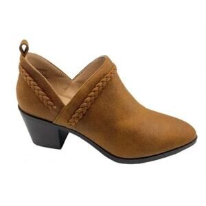 Journee Collection Women's Sophie Ankle Bootie Brown Size 7.5